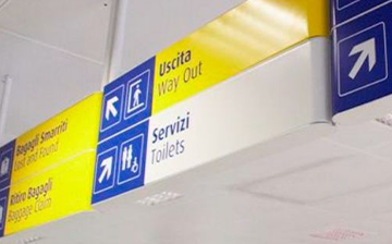 Señaletica outdoor indoor